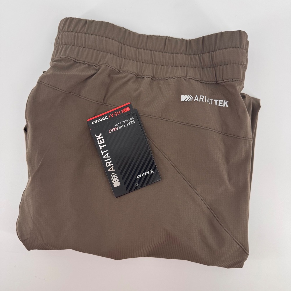 Ariat Tek Jogger Sweatpants Women XXL Banyan Bark Brown‎ Heat Series 10039812